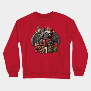 Dragon Gift Cute Funny Christmas - Light Crewneck Sweatshirt